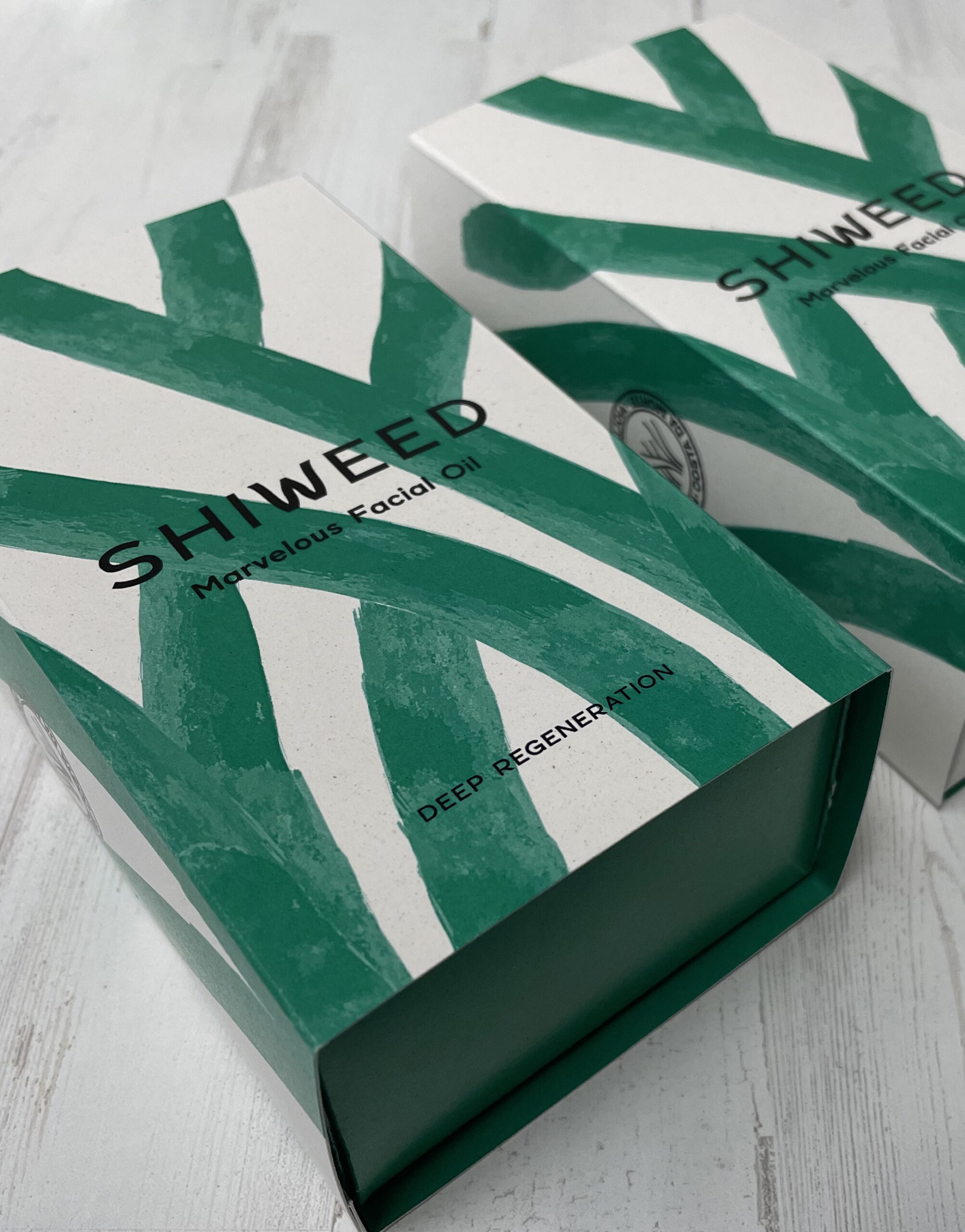 caja deslizable papel alga