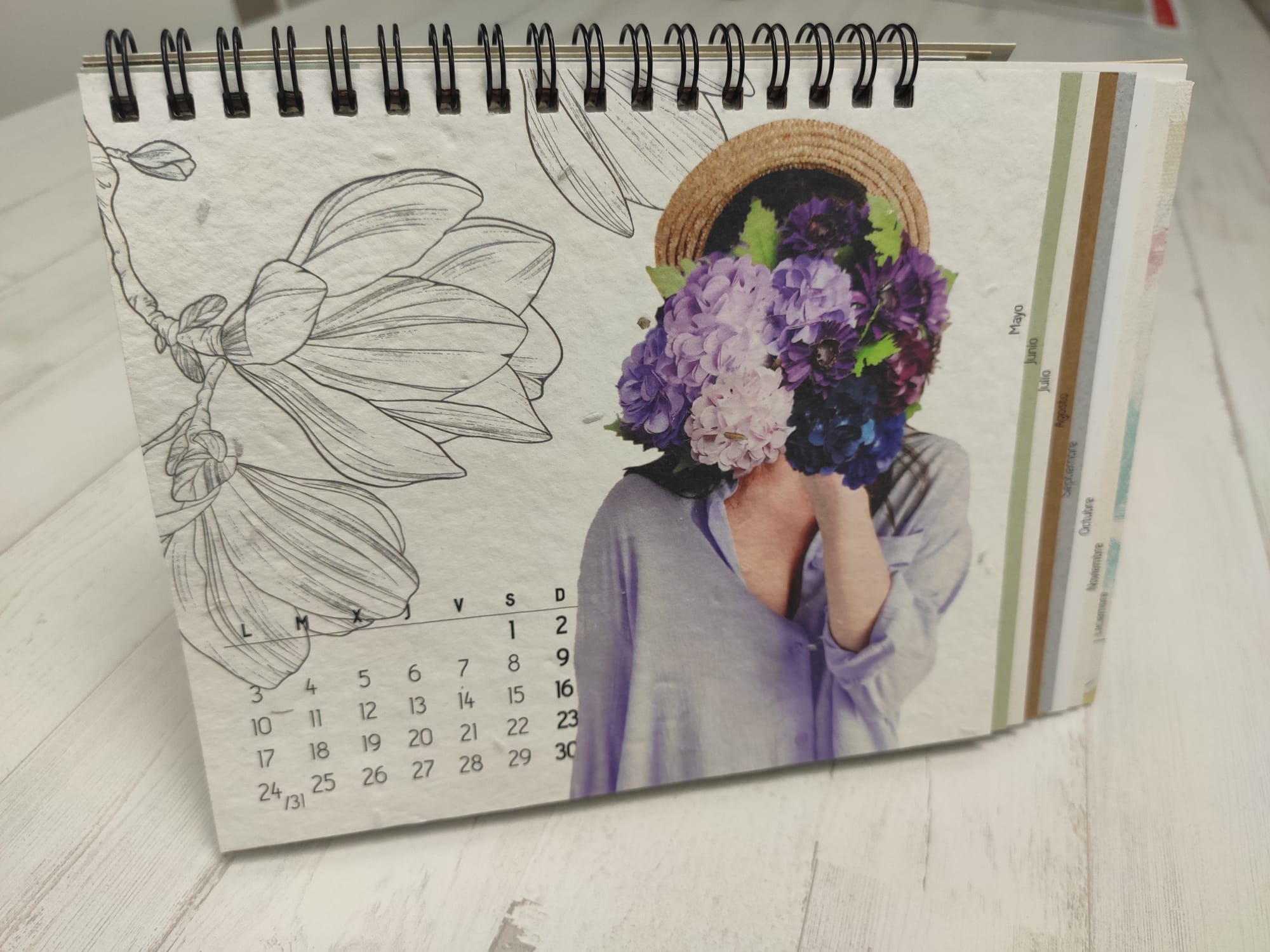 calendario papel semilla