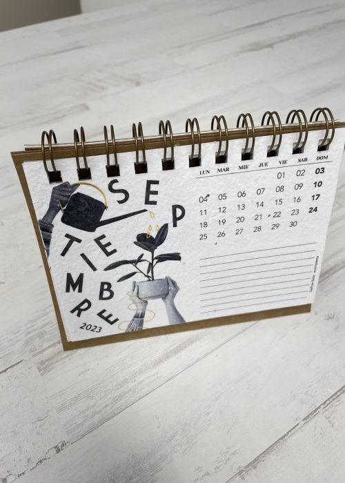 calendario papel plantable