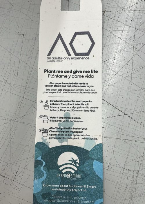 puerta hotel papel semilla