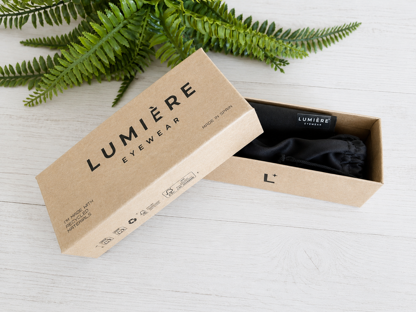 packaging para gafas ecológico